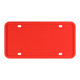 2 Sets Waterproof Rustproof Non-damaging Car Paint Silicone License Plate Frame, Specification: US Red