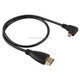 50cm 4K HDMI Male to Micro HDMI Left Angled Male Gold-plated Connector Adapter Cable