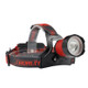 BORUIT XM-L2 USB Charging Strong Light Zoom Push Handle Focusing Fishing Headlight(Headlight+USB Cable+2xBattery)