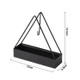 2 PCS Simple Hangable Wrought Iron Mosquito Coil Holder Portable Fireproof Mosquito Coil Tray Incense Burner Ornaments Triangle (Black)