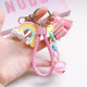4 PCS Cute Soft Clay Rainbow Keychain Student Schoolbag Lollipop Pendant, Colour: Pink Rope Rainbow