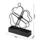 2 PCS Simple Hangable Wrought Iron Mosquito Coil Holder Portable Fireproof Mosquito Coil Tray Incense Burner Ornaments Four Leaf Grass  (Black)