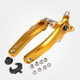 JIANKUN IXF Mountain Bike Hollow Crank Modified Single-plate Left and Right Cranks Crankshaft Bottom Axle, Style:Left and Right Crank(Yellow)