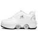 Two-Purpose Skating Shoes Deformation Shoes Double Row Rune Roller Skates Shoes, Size: 33(Low-top Without Light (White))