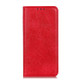 For LG K50S Magnetic Retro Crazy Horse Texture Horizontal Flip Leather Case with Holder & Card Slots(Red)