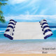 PVC Inflatable Hammock Adult Swimming Floating Row, Size: 120 x 70cm(Dark Blue Striped)