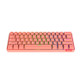 STK61 61-Keys Full-Key Non-Punch Bluetooth Wired Dual Modes Mechanical Keyboard, Cable Length: 1.6m(Pink Tea Shaft)