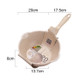 Thick Bottom Maifan Stone Household Small Frying Pan Non Stick Pan Deep Frying Pan, Color:20cm Beige Without Cover
