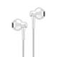 PTM P7 Stereo Bass Earphone Headphone with Microphone Wired Gaming Headset for Phones Samsung Xiaomi iPhone Apple Ear Phone(White)