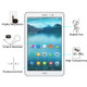 75 PCS for HUAWEI MediaPad T2 8.0 Pro 0.4mm 9H Surface Hardness Full Screen Tempered Glass Screen Protector