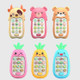 2 PCS Baby Early Education Chinese-English Bilingual Multifunctional Telephone Toy, Colour: Pink Bear