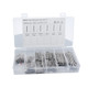 A5518 555 PCS Car U-shape 304 Stainless Steel Cotter Pin Clip Key Fastner Fitting Assortment Kit