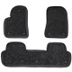 3 in 1 Car Double Anti-skid Wired Ring Foot Mat for Tesla Model 3 (Black)