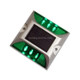 Solar Square Road Stud Light Car Guidance Light Road Deceleration Light, Constantly Bright Version (Green)