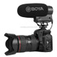 BOYA BY-BM3051S Shotgun Super-cardioid Condenser Broadcast Microphone with Windshield for Canon / Nikon / Sony DSLR Cameras