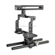 YELANGU C15 YLG0711A Video Camera Cage Stabilizer with Handle & Rail Rod for Nikon Z6 / Z7(Black)