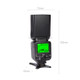 Triopo TR-666 2000mAh 2.4G Wireless Dual TTL Mode Flash Speedlite for Canon / Nikon DSLR Cameras