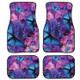 4 in 1 Butterfly Pattern Universal Printing Auto Car Floor Mats Set, Style:HN063