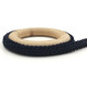 WG000312 Polyester Silk Centipede Shape Lace Belt DIY Clothing Accessories, Length: 25m, Width: 1.2cm(Navy Blue)