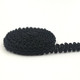 WG000108 Polyester Silk Centipede Shape Lace Belt DIY Clothing Accessories, Length: 50m, Width: 0.8cm(Black)