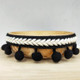 mzf3.5mq National Style Fur Ball Lace Belt DIY Clothing Accessories, Length: 22.86m, Width: 3.5cm(Black)