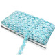 ZP0003015 Wave Shape Sequins Lace Belt DIY Clothing Accessories, Length: 25m, Width: 1.5cm(Sky Blue)