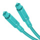 5m EMK OD4.0mm Square Port to Square Port Digital Audio Speaker Optical Fiber Connecting Cable(Sky Blue)