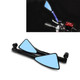 2 PCS Motorcycle Parts CNC Technology Aluminum Alloy Rearview Mirror Side Mirror (Black)