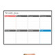 Magnetic Weekly Plan Refrigerator Magnet PET Magnetic Soft Whiteboard, Size: 29.7cm x 42cm (Black)