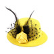 Pet European Gentleman Hat Pet Headwear Hat(Yellow)