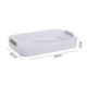 Portable Quick-frozen Dumpling Box Refrigerator Storage Crisper, Style:Without Cover(Gray White)