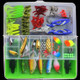 101 PCS Fishing Bait Lure Kit Fishing Tackle (Green)