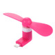 HAWEEL 3.5 inch Fashion Portable 8 Pin USB Phone Mini Fan with Two Leaves, For iPhone 7 & 7 Plus, iPhone 6 & 6s, iPhone 6 Plus & 6s Plus, iPad Air(Magenta)