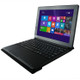Keyboard + Leather Case with Holder for WIN 7 / WIN 8 / WIN 10, 10 inch / 10.6 inch Tablet(Black)