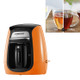 Homezest Household Mini Single Cup Coffee Pot Portable Ceramic Cup Automatic Coffee Machine, Style:UK Plug(Orange)