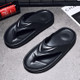 Summer Soft Breathable Beach Shoes Men Outdoors Casual Slippers, Size: 42(Black)