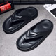 Summer Soft Breathable Beach Shoes Men Outdoors Casual Slippers, Size: 39(Black)