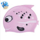 Ear Protection Small Fish Pattern Diving Cap Children Silicone Swimming Cap(L)