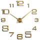 Acrylic Digital Wall Clock Home Living Room Wall Sticker Clock(Gold)