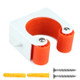 2 PCS Bicycle Parking Buckle Children Road Bike Mountain Bike Simple Wall Mount, Style:Mountain Bike(Orange)