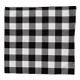 4 PCS Christmas Ornament Plaid Cloth Pillowcase, Without Pillow Core(Black White)