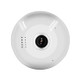 E27 Bulb Shape 360 Degrees Panoramic Camera 1080P HD WiFi Remote Webcam Monitoring for IOS / Android Mobile Phone, Support Motion Detection & Two-way Voice(Without Card)