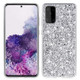 For Galaxy S20 Plating Glittery Powder Shockproof TPU Protective Case(Silver)