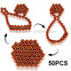 DIY Magic Puzzle / Buckyballs Magnet Balls with 50pcs Magnet Balls (Orange)