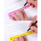 2 PCS Creative Stationery Cartoon Cute Giraffe Office School Student Measuring Tools Stationery Ruler, Random Color Delivery