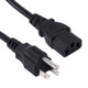 Universal US 3 Prong AC Power Cords for Desktop Computer Printer Monitor Plug