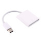 USB-C / Type-C to SD(HC) Card Reader Adapter, For Macbook / Google Chromebook / Nokia N1 / Letv(White)