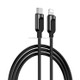 JOYROOM S-M412 PD Fast Charging Cable 8 Pin to USB-C / Type-C Data Cable, Length: 1m (Black)