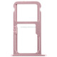 SIM Card Tray + SIM Card Tray / Micro SD Card for Huawei G9 Plus (Pink)