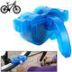 Bicycle Chain Cleaner Cycling Bike Machine Brushes Scrubber Wash Tool Kit Mountaineer Bicycle Chain Cleaner Tool Kits(Blue)